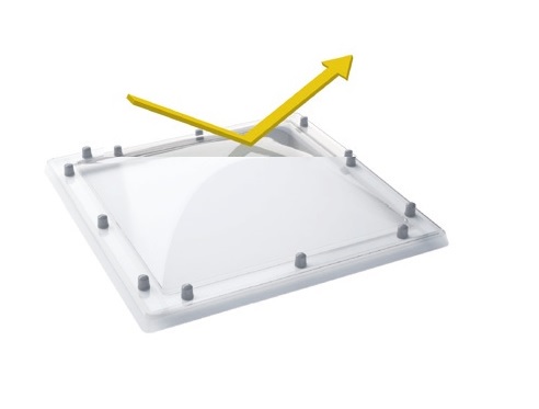 lichtkoepel SCC/PMMA/PMMA 100×100 O