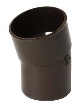 PVC-Ti bocht 20 graden mof-spie bruin Ø80