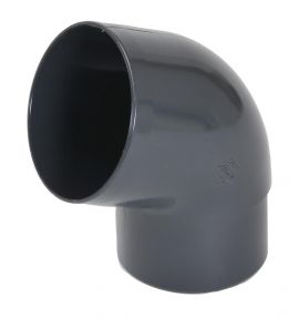PVC-Ti bocht 67,5 graden mof-vse antraciet Ø100