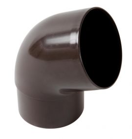 PVC-Ti bocht 67,5 graden mof-vse bruin Ø80