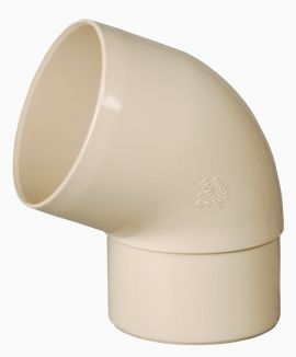 PVC-Ti bocht 67,5 graden mof-vse beige Ø80