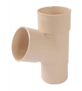 Nicoll PVC-Ti T-stuk 67,5 graden mof-vse beige Ø80