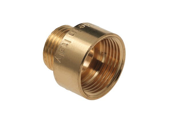 Bonfix neusstuk 1/2×3/8 messing