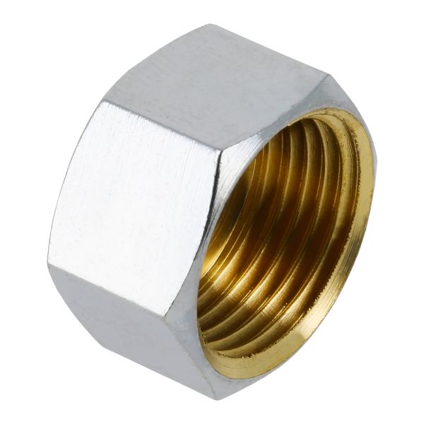 BONFIX Draad messing dop 1/8″ binnendraad verchroomd
