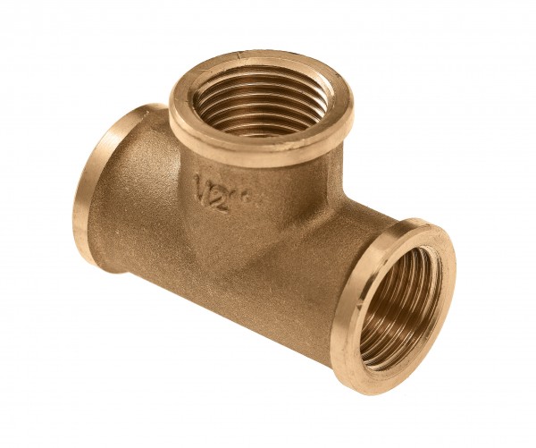 BONFIX Draad messing T-stuk 1/2″ bi.dr.