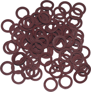 de Beer fiber ring voor aftapper 1/4″ – zakje a 100 stuks