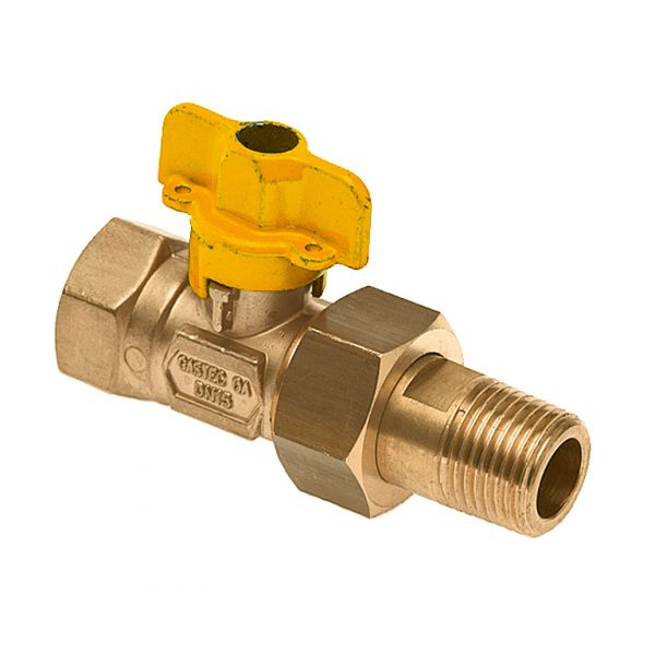 BONFIX Gaskogelkraan messing 1 1/4″ bi x koppeling 1 1/4″ bu