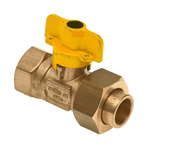 BONFIX Gaskogelkraan Soldeer messing 1/2″ bi. x koppeling 15 mm