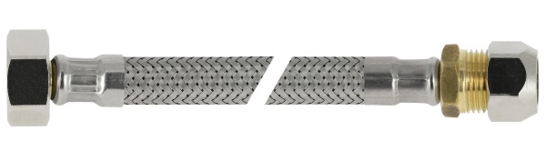 BONFIX RVS flexibele aansluitleiding 35cm 1/2″ bi.x 15 mm knel