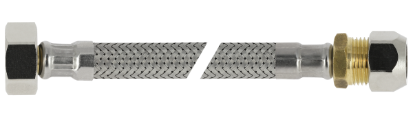 BONFIX RVS flexibele aansluitleiding 35cm 3/8″ bi.x 10 mm knel