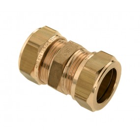 Bonfix Knel messing rechte koppeling 6 x 6 mm