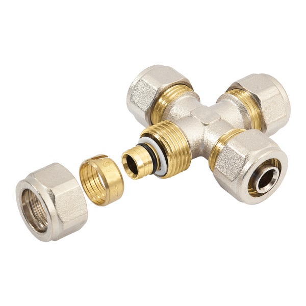 BONFIX Alu-knel kruisstuk 18 x 18 x 18 x 18 mm