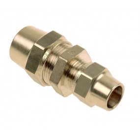 BONFIX BELGAS knel messing rechte koppeling 15 x 12 mm