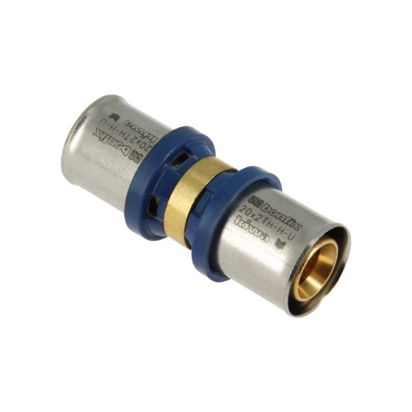 BONFIX Alu-pers rechte koppeling 20 x 20 mm