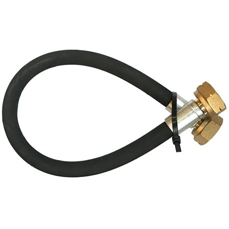 koppelslang – propaanslang EN853 (zwart) 75cm – 2 x shell